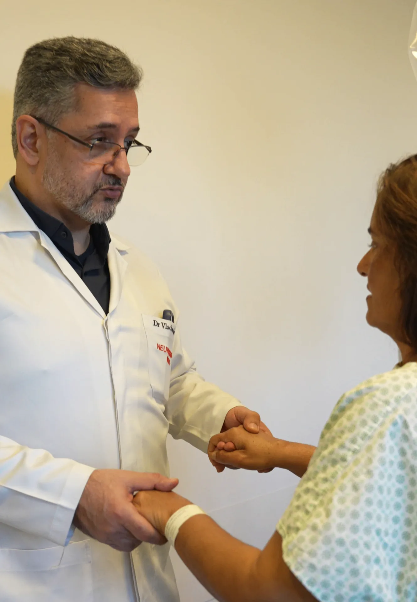 Consulta com paciente, exame clínico